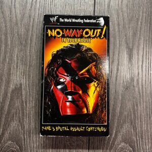 WWF No Way Out 1998 VHS Tape In Your House Kane Stone Cold Steve Wrestling